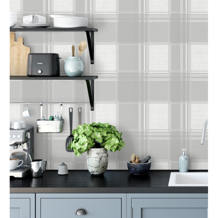 Papel pintado cuadros escoceses - Bertram 681269