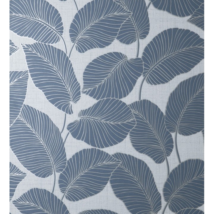 Papel pintado de hojas con silueta ligeramente metalizada - Begonia 681271