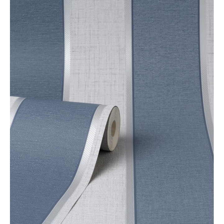 Papel pintado de rayas modernas con algunos toques ligeramente metalizados - Loren Stripes 681274