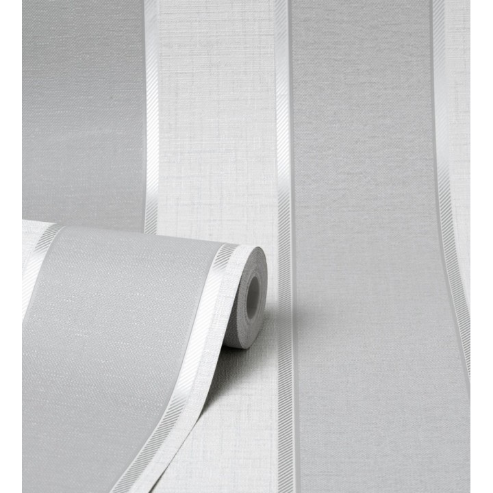 Papel pintado de rayas modernas con algunos toques ligeramente metalizados - Loren Stripes 681275