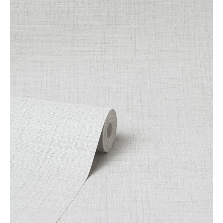 Papel pintado efecto lino fondo gris claro textura en relieve blando - Neville Texture 681276