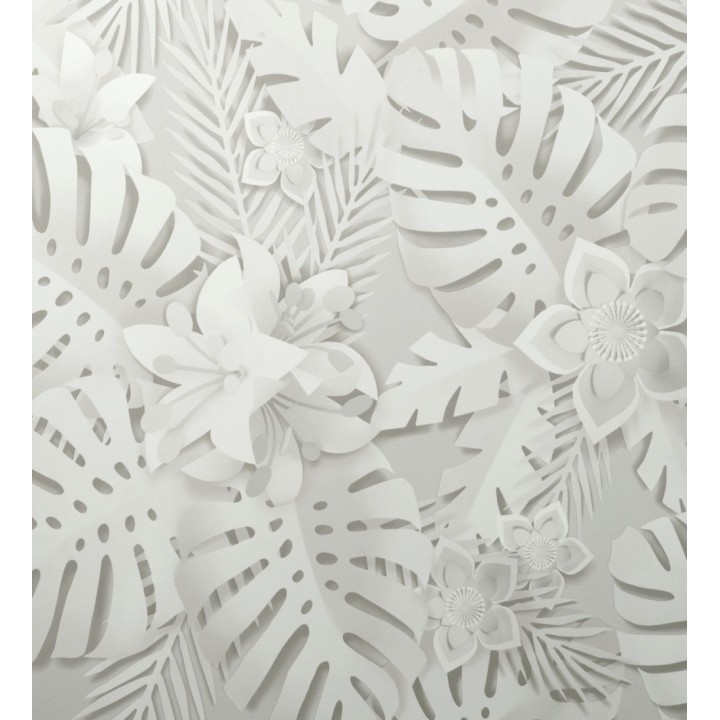 Papel pintado de hojas y flores tropicales - Tahiti Leaves 681278