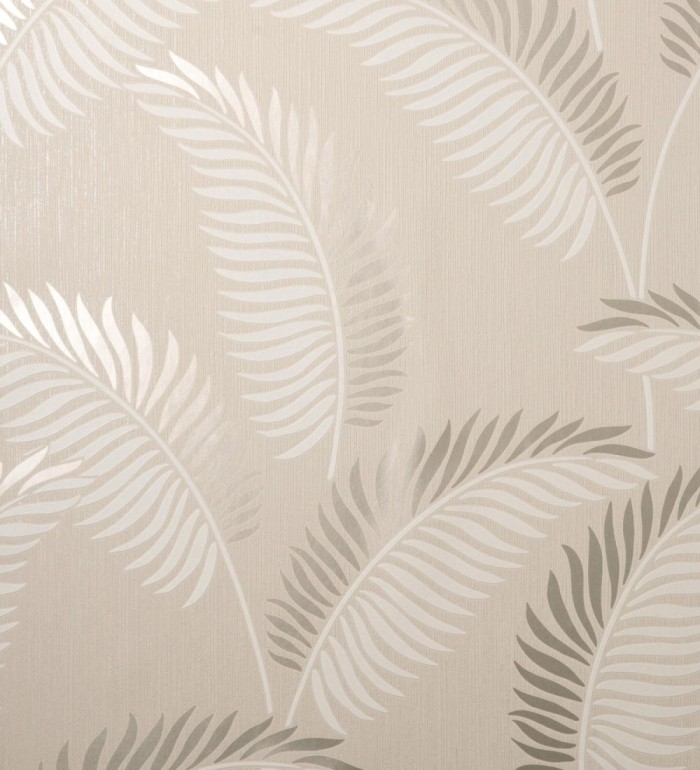 Papel pintado hojas tropicales con detalles metalizados estilo Art Decó - Alan Palmer 681287