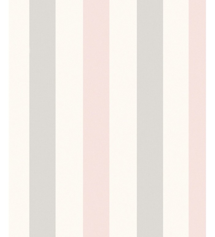 Papel pintado rayas tricolor texturizado - Raya Bocelli 121026