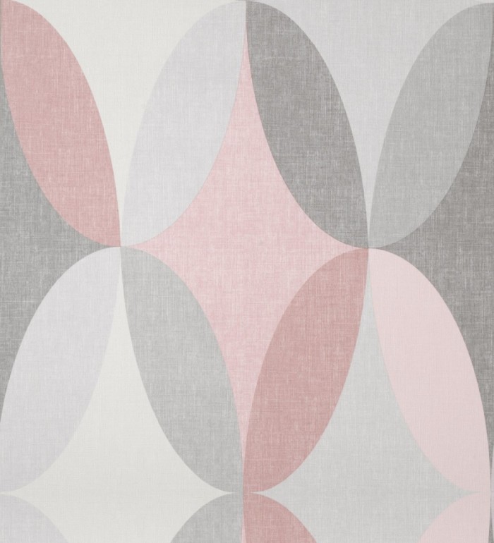 Papel pintado de círculos entrelazados estilo Retro - Oralia 681312