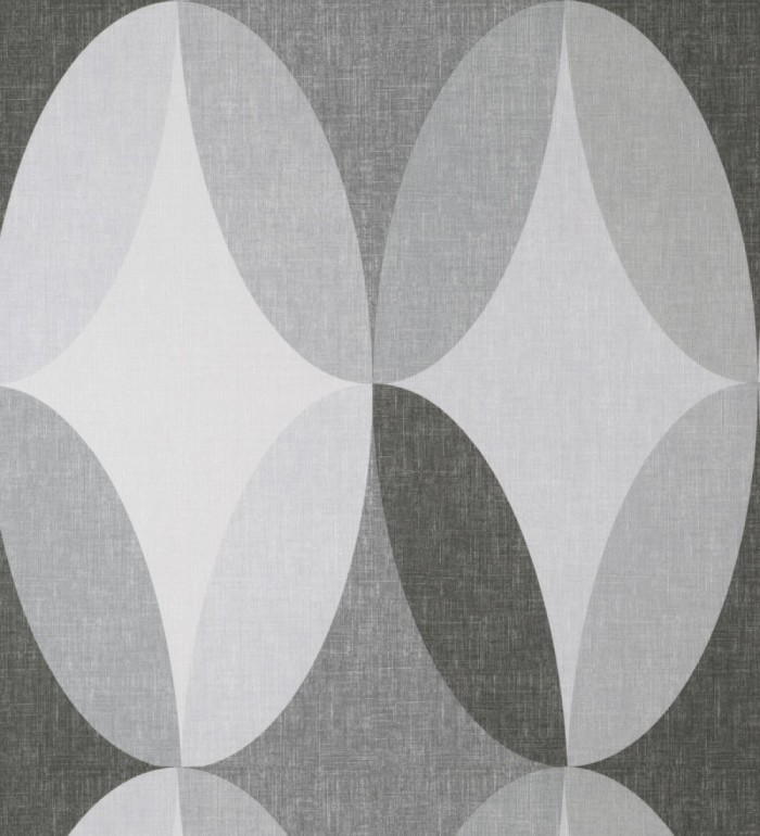 Papel pintado de círculos entrelazados estilo Retro - Oralia 681313