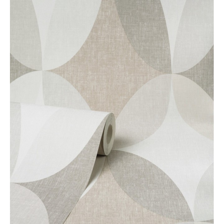 Papel pintado de círculos entrelazados estilo Retro - Oralia 681314