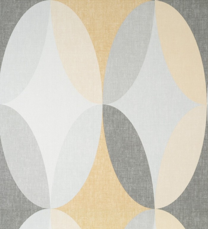 Papel pintado de círculos entrelazados estilo Retro - Oralia 681315