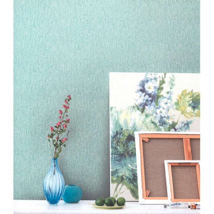 Papel pintado efecto textil vinílico estilo étnico - Kiros 121144