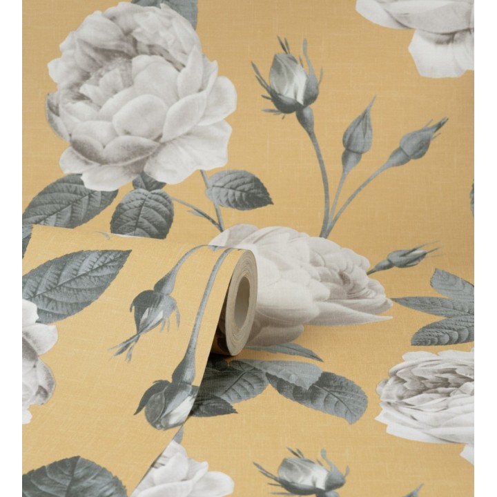 Papel pintado flores románticas estilo vintage - Marietta 681320
