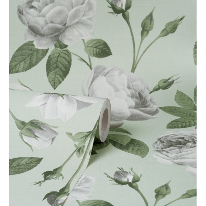 Papel pintado flores románticas estilo vintage - Marietta 681322