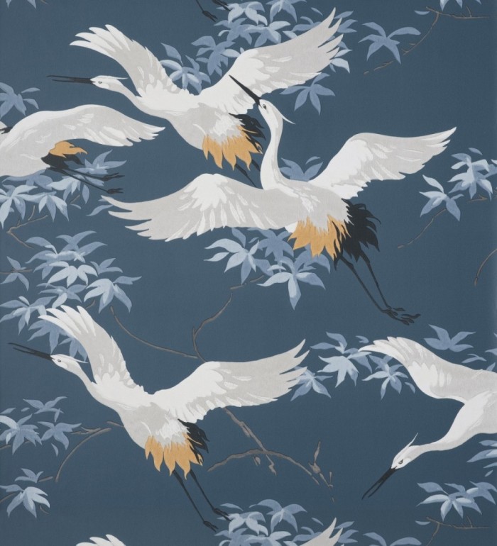 Papel pintado de garzas reales  estilo oriental - Mandarin Birds 681328