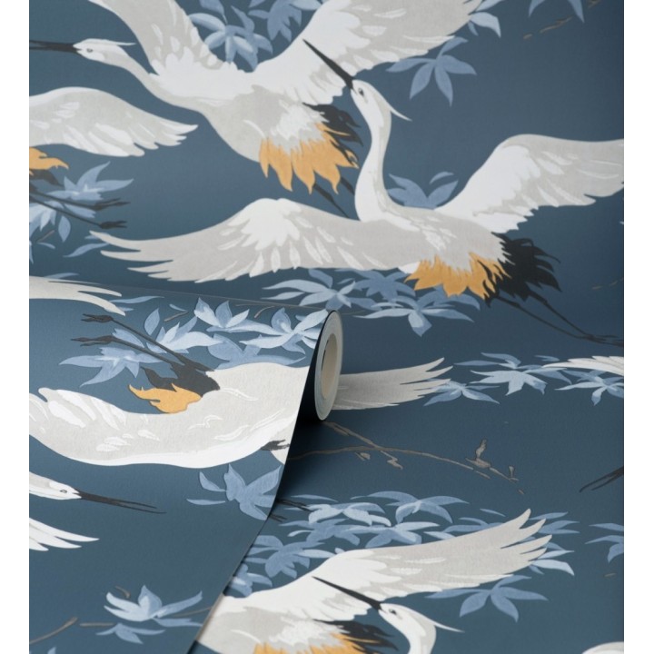 Papel pintado de garzas reales  estilo oriental - Mandarin Birds 681328