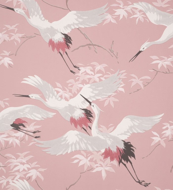 Papel pintado de garzas reales  estilo oriental - Mandarin Birds 681330