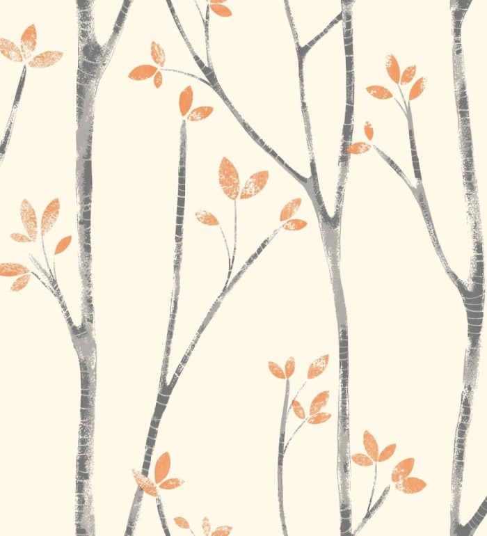 Papel pintado de ramas de árboles nórdicos - Benson Forest 681337