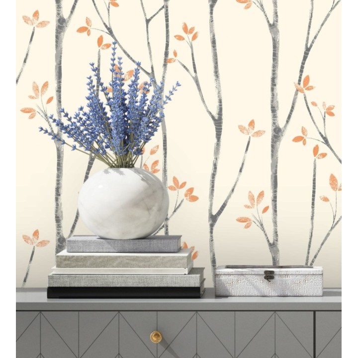 Papel pintado de ramas de árboles nórdicos - Benson Forest 681337