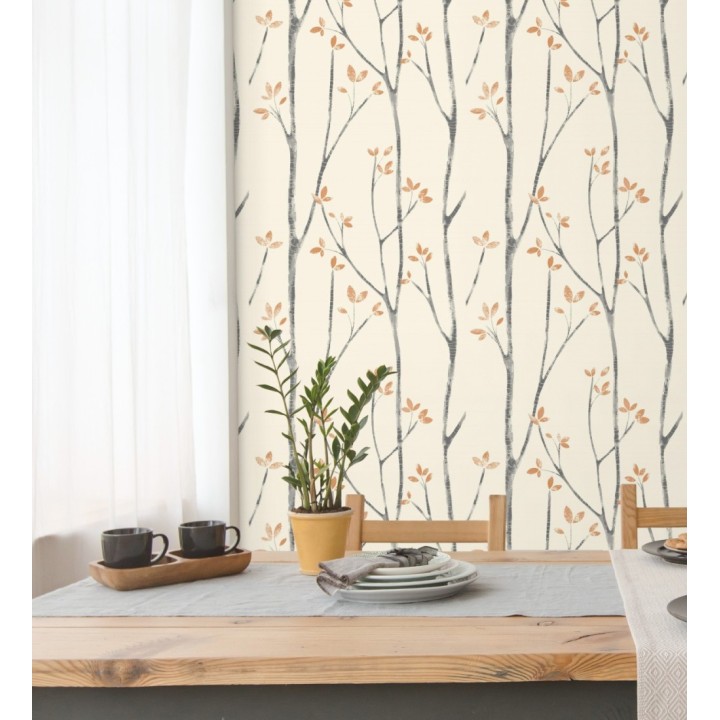 Papel pintado de ramas de árboles nórdicos - Benson Forest 681337