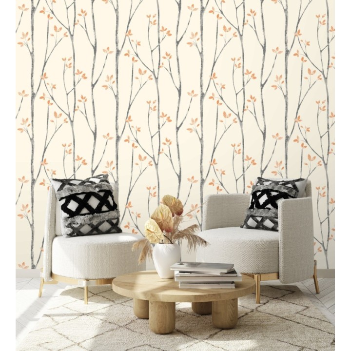 Papel pintado de ramas de árboles nórdicos - Benson Forest 681337