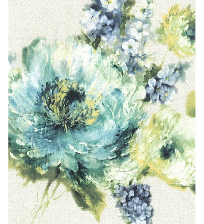 Papel pintado flores grandes de acuarela - Martina 121157