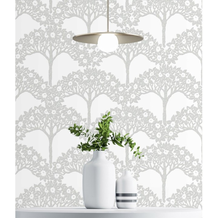 Papel pintado ramo de árboles - Mauve Forest 681349