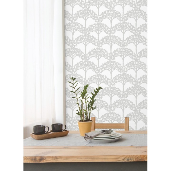 Papel pintado ramo de árboles - Mauve Forest 681349