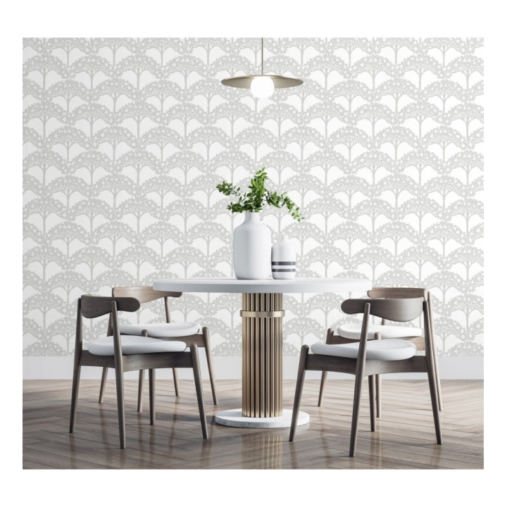 Papel pintado ramo de árboles - Mauve Forest 681349