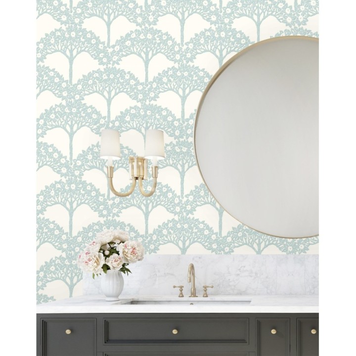 Papel pintado ramo de árboles - Mauve Forest 681350