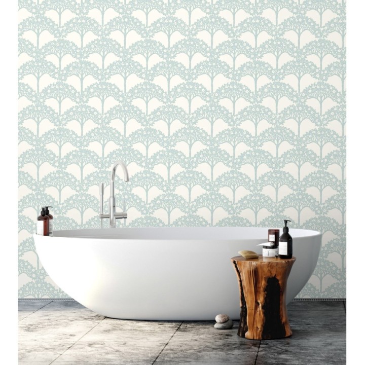 Papel pintado ramo de árboles - Mauve Forest 681350