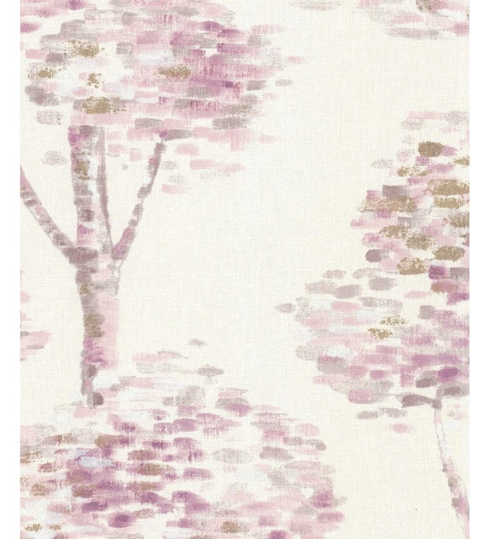 Papel pintado árboles artísticos en acuarela - Chianti 121163