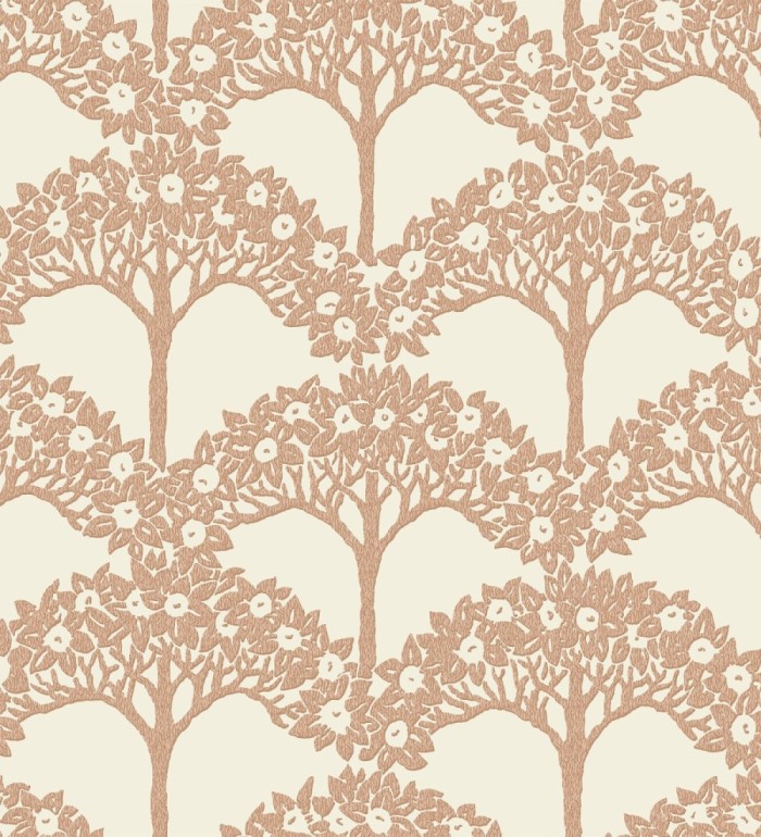 Papel pintado ramo de árboles - Mauve Forest 681351