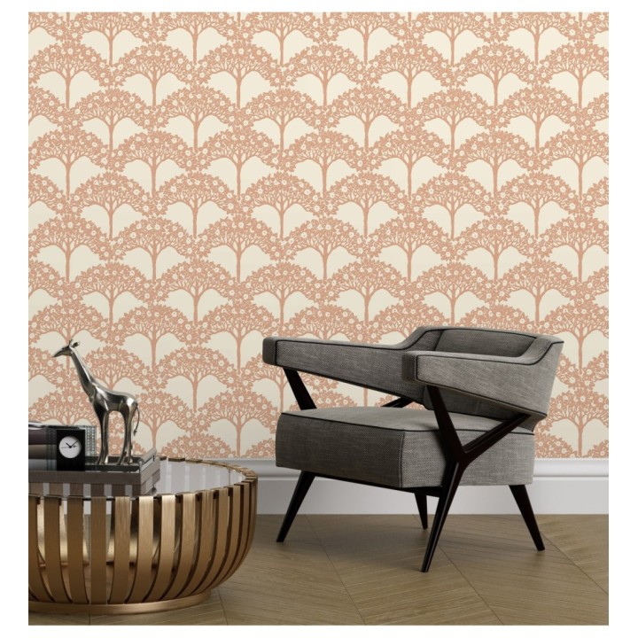 Papel pintado ramo de árboles - Mauve Forest 681351