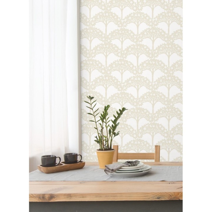 Papel pintado ramo de árboles - Mauve Forest 681352