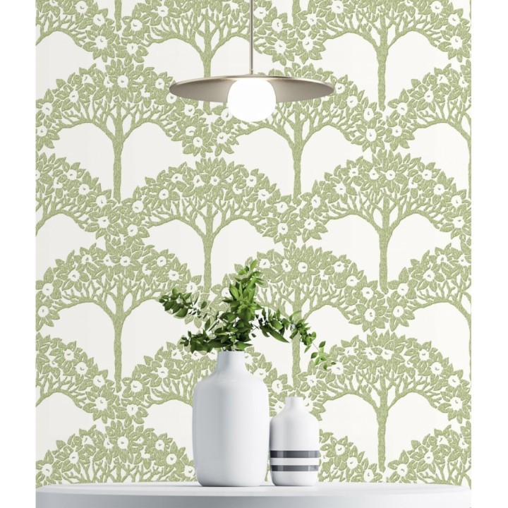 Papel pintado ramo de árboles - Mauve Forest 681353