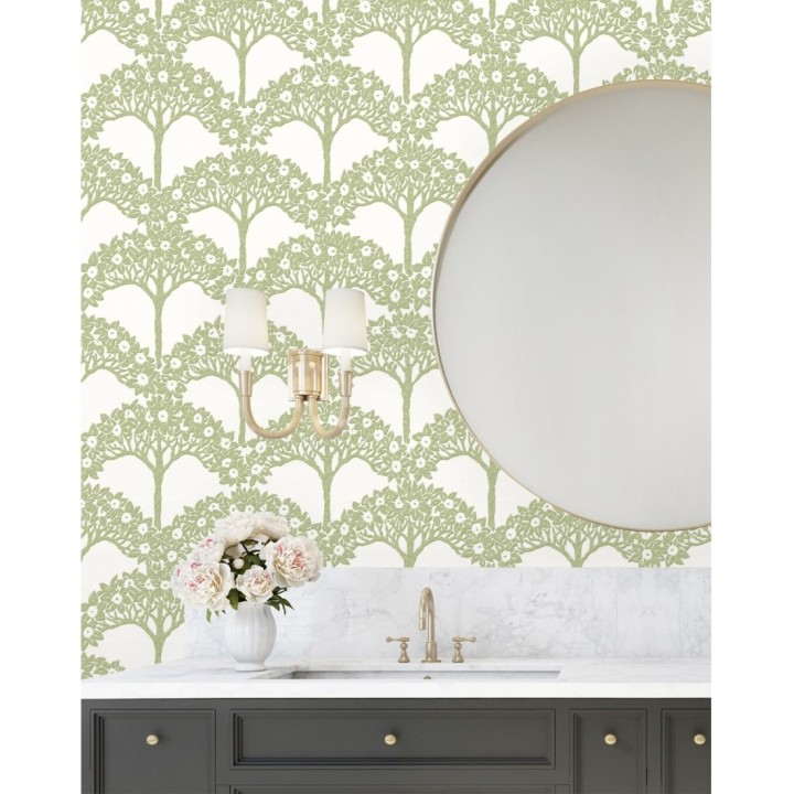 Papel pintado ramo de árboles - Mauve Forest 681353