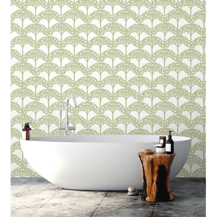 Papel pintado ramo de árboles - Mauve Forest 681353