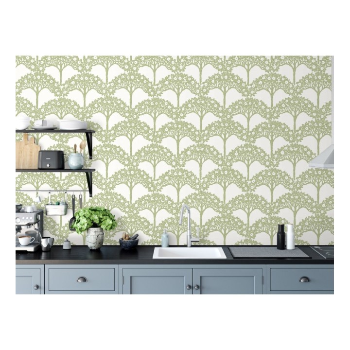 Papel pintado ramo de árboles - Mauve Forest 681353