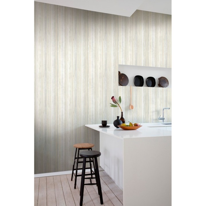 Papel pintado rayas desiguales de estilo nórdico - Isola Bella 121167