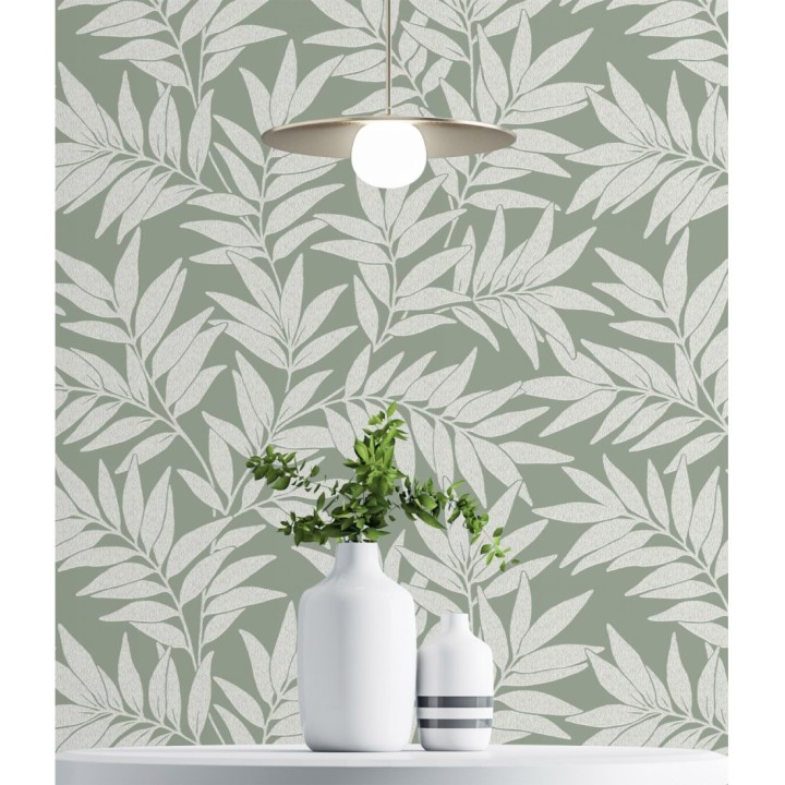 Papel pintado de hojas - Emery 681361