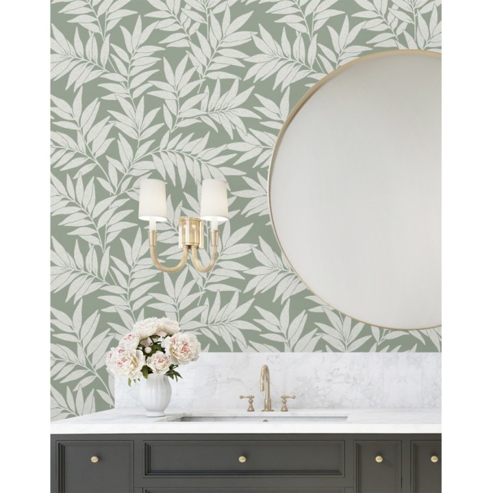 Papel pintado de hojas - Emery 681361