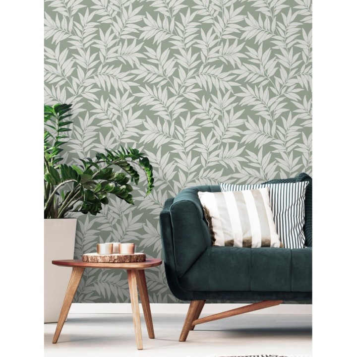 Papel pintado de hojas - Emery 681361