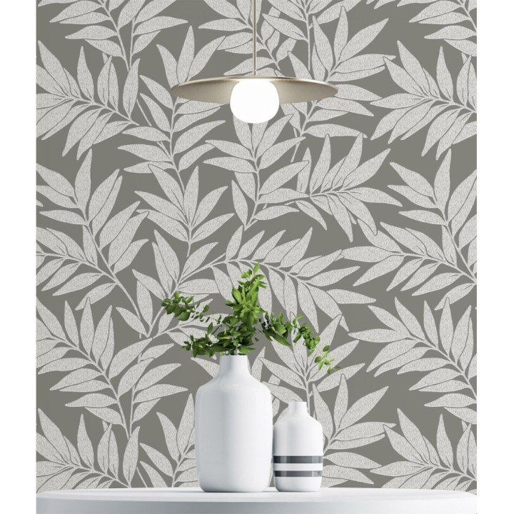 Papel pintado de hojas - Emery 681362