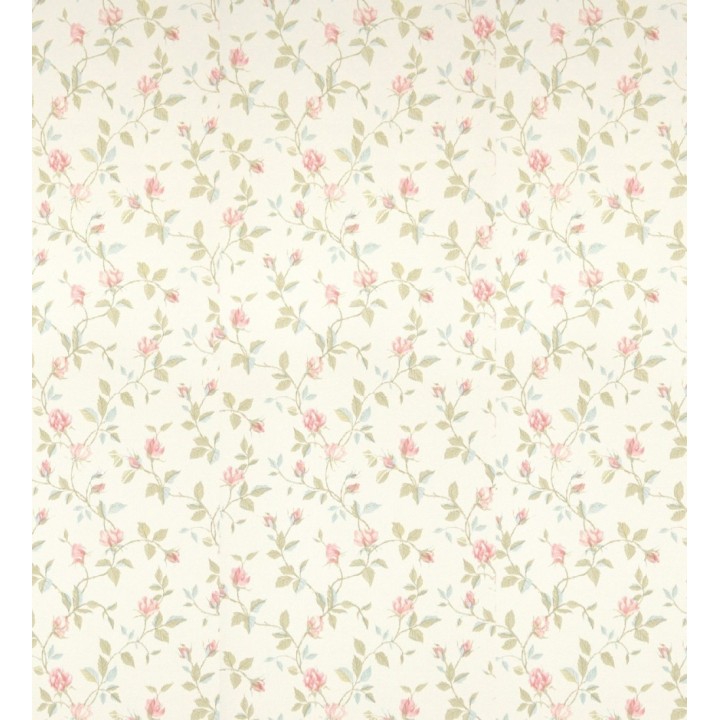 Papel pintado flores románticas estilo vintage - Fleur Camille 121222
