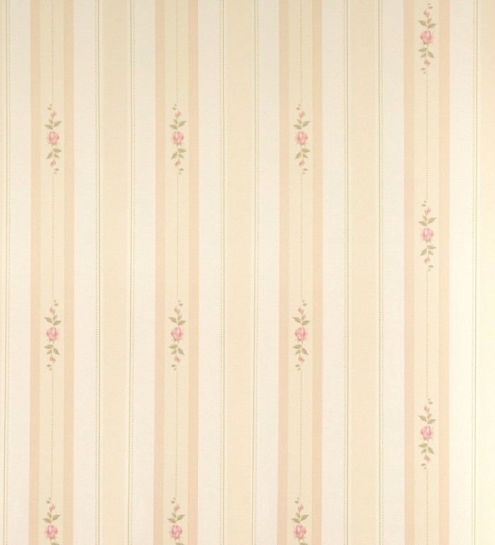 Papel pintado rayas finas con flores vintage - Giselle Flowers 121225