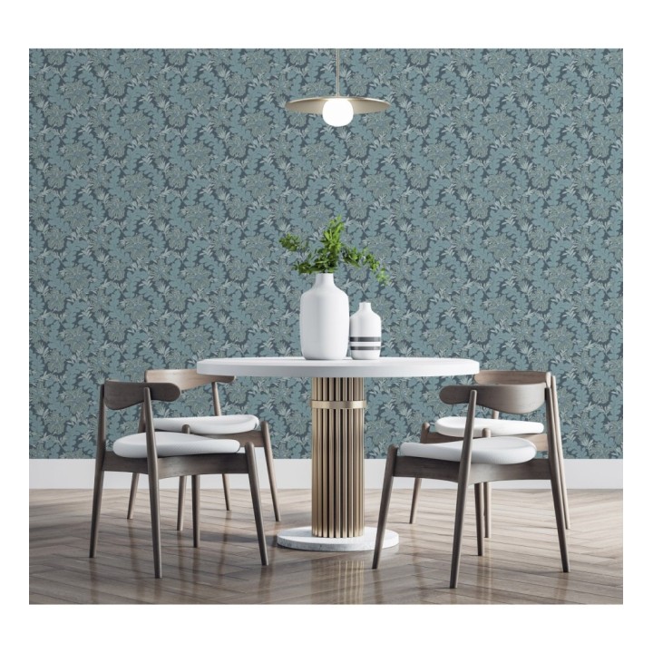 Papel pintado de hojas y flores estilo vintage - Ruston 681378