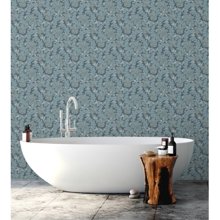 Papel pintado de hojas y flores estilo vintage - Ruston 681378