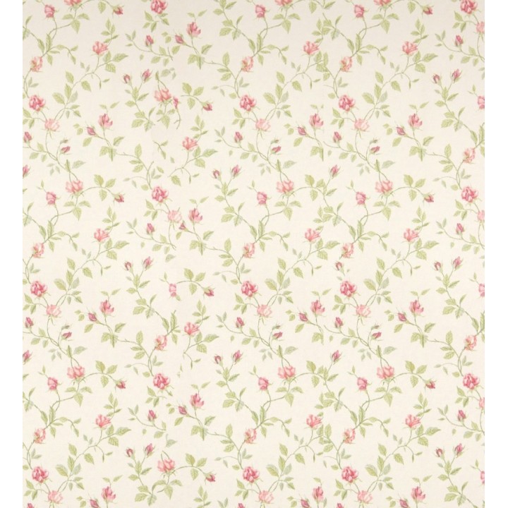 Papel pintado flores románticas estilo vintage - Fleur Camille 121229