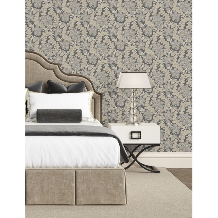 Papel pintado de hojas y flores estilo vintage - Ruston 681381