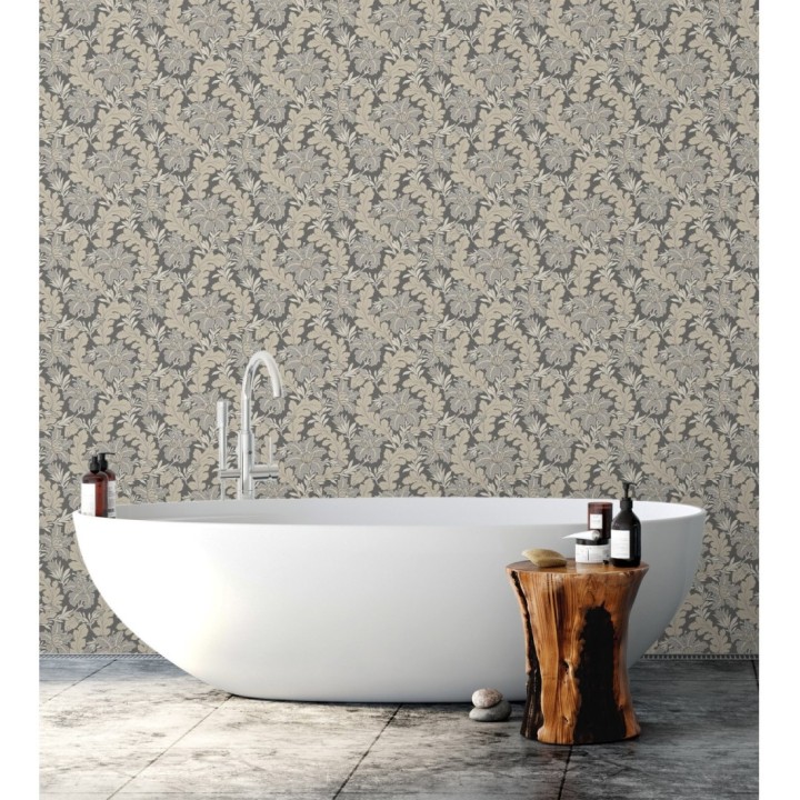 Papel pintado de hojas y flores estilo vintage - Ruston 681381