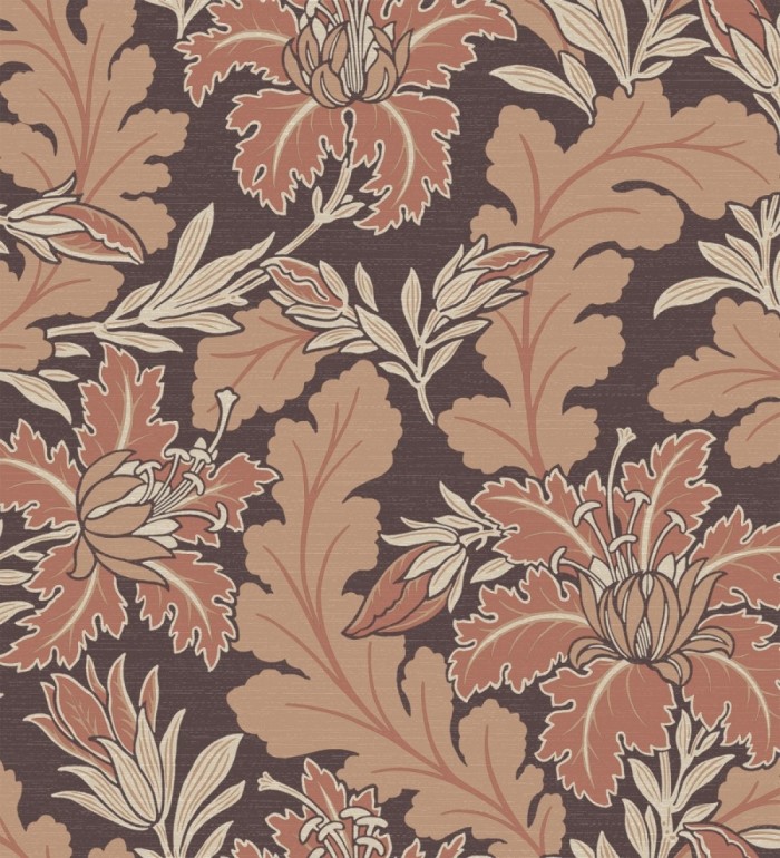 Papel pintado de hojas y flores estilo vintage - Ruston 681382