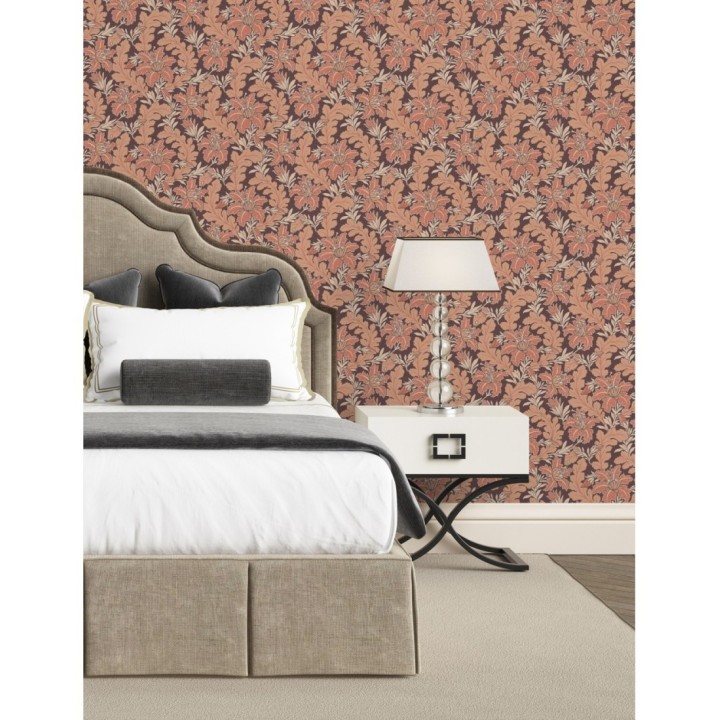 Papel pintado de hojas y flores estilo vintage - Ruston 681382